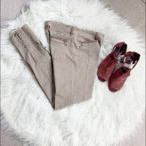 White House Black Marker skinny jeans tan sz 4
